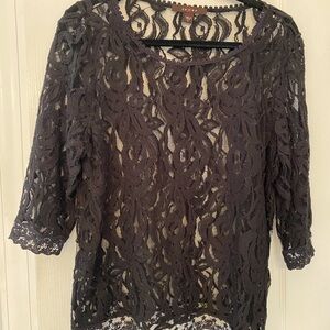 Fever Black Lace Blouse